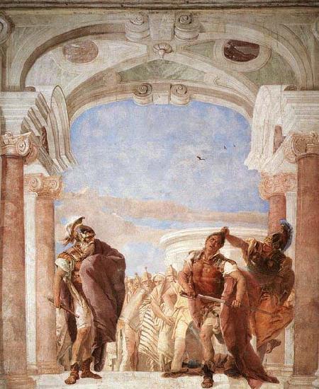 Giovanni Battista Tiepolo The Rage of Achilles oil painting image